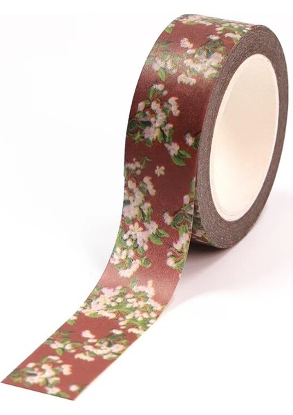 NO.794 Stili Yenı 1 Adet Dekoratif Güzel Çiçekler Washi Bant Seti Dıy Scrapbooking Kağıt Fotoğraf Albümü Yapışkanlı Maskeleme Bandı Kore Kırtasiye (Yurt Dışından)