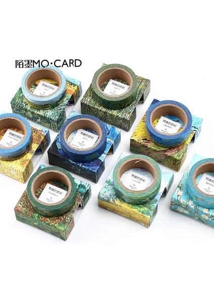 No.6 Tarzı 15 mm * 7 M Li Washi Bantlar Dıy Van Gogh Boyama Kağıdı Maskeleme Bandı Dekoratif Yapışkan Bantlar Scrapbooking Çıkartmalar (Yurt Dışından) indirimleri