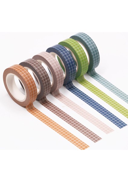 No.2 Tarzı Lot Renk Izgarası Dekoratif Washi Bant Seti Japon Kağıt Etiketler Scrapbooking Yapıştırıcı Washitape Kırtasiye (Yurt Dışından) fiyatları