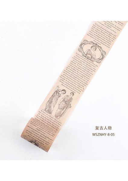 D Stili Vintage El Yazması Washi Bant Antika Japon Maskeleme Bantları Scrapbooking Dergisi Planlayıcısı Için Dekoratif Diy Craft Hediye Paketleme (Yurt Dışından)
