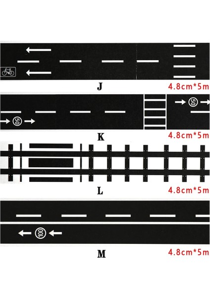 F-5 Adet Tarzı Yaratıcı Yapışkanlı Maskeleme Bandı Trafik Demiryolu Yol Dergisi Washi Bant Scrapbooking Etiket Etiket Yük Işaretleri Güvenlik Eğitimi (Yurt Dışından)