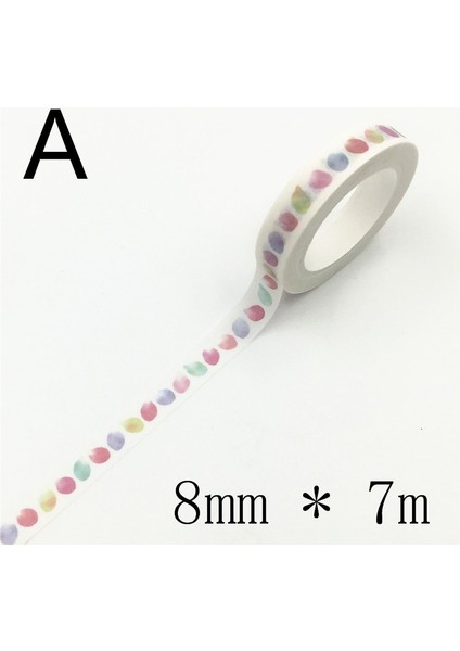 Bir Stil 7m * 8mm Aşk ve Yapraklar Scrapebooking Diy Sticker Dekoratif Maskeleme Bandı Kağıt Malzemesi Escolar Fotoğraf Albümü Washi Bant (Yurt Dışından)