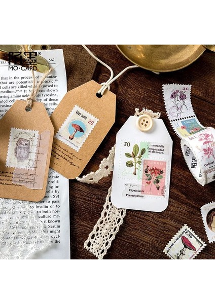No.3 Tarzı Vintage Postane Serisi Washi Bant Retro Pullar Kahve Dekoratif Yapışkan Bant Dıy Scrapbooking Sticker Etiket (Yurt Dışından) indirimleri