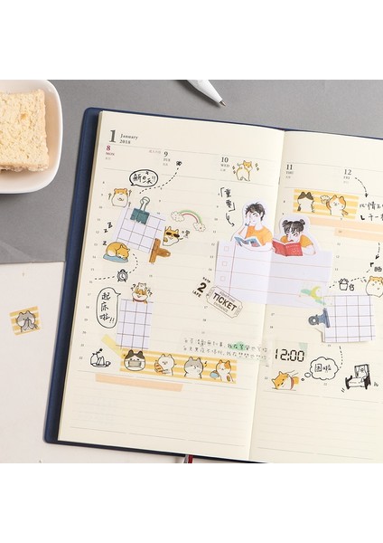 D Stili Sevimli Mühür Panda Hamster Hayvanlar Maskeleme Washi Bant Dekoratif Yapışkan Bant Decora Diy Scrapbooking Sticker Etiket Kırtasiye (Yurt Dışından) indirimleri