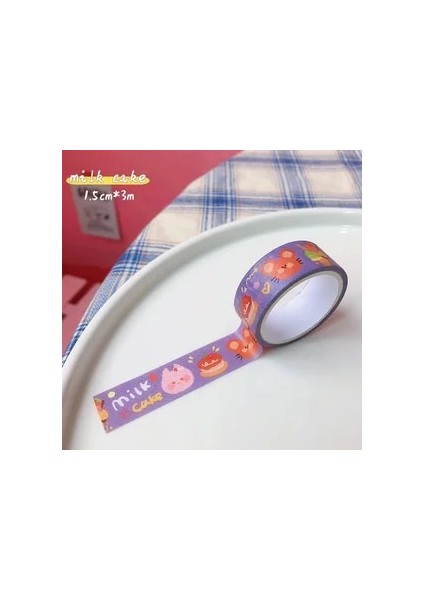 D Stili Olorful Karikatür Washi Bant Scrapbooking Kırtasiye Dekorasyon Okul Malzemeleri Sevimli Bant Günlüğü Çıkartmalar El Yapımı Malzeme (Yurt Dışından)