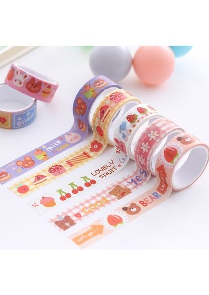 D Stili Olorful Karikatür Washi Bant Scrapbooking Kırtasiye Dekorasyon Okul Malzemeleri Sevimli Bant Günlüğü Çıkartmalar El Yapımı Malzeme (Yurt Dışından) modelleri