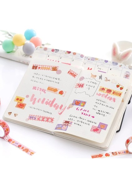 D Stili Olorful Karikatür Washi Bant Scrapbooking Kırtasiye Dekorasyon Okul Malzemeleri Sevimli Bant Günlüğü Çıkartmalar El Yapımı Malzeme (Yurt Dışından) indirimleri