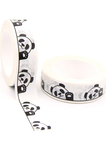 A365 Tarzı 2021 Yeni M Kedi Paws Küçük Kalp Panda Hayvan Balon Fil Mavi Balina Dekoratif Washi Bant Scrapbooking Maskeleme Bandı (Yurt Dışından)
