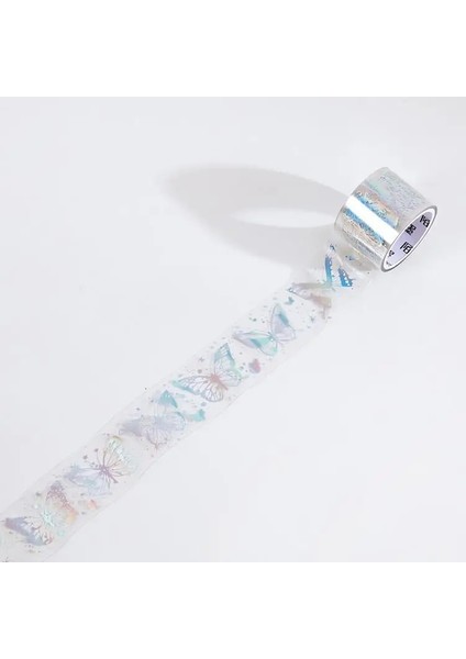 B Tarzı Dreamland Dağ Kelebek Dergisi Washi Bant Şeffaf Pet Altın Yapıştırıcı Diy Scrapbooking Sticker Etiket Japon Kırtasiye (Yurt Dışından)