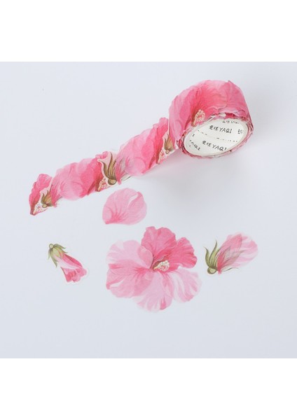 No.5 Tarzı Rulo Çiçek Yaprakları Washi Bant Günlüğü Kağıt Çıkartmalar Rulo Sevimli Yapışkanlı Kağıt Bant Dıy Scrapbooking Kırtasiye Sticker (Yurt Dışından)
