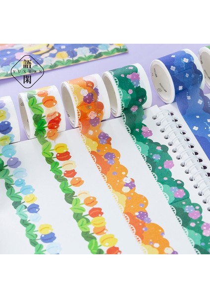No.3 Tarzı Karikatür Sevimli Çiçek Bulut Washi Bant Kırtasiye Renk Maskeleme Dekoratif Bant Diy Sahne Kolaj Malzemeleri Kawaii Sızdırmazlık Etiketi (Yurt Dışından) modelleri