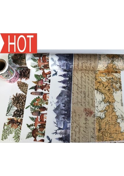 NO.2352 Tarzı S Beden Jiataihe Washi Bant Haritaları Vintage Posterler, Ingilizce, Dıy Karalama Defteri Kağıdı Fotoğraf Albümü Japon Maskeleme Bandı (Yurt Dışından) fiyatları