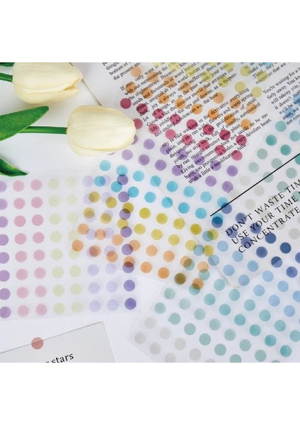 No.6 Tarzı 10 cm Genişliğinde Renkli Temel Noktalar Maskeleme Washi Bant Dekoratif Pet Yapışkan Bant Decora Diy Scrapbooking Sticker Etiket Kırtasiye (Yurt Dışından)