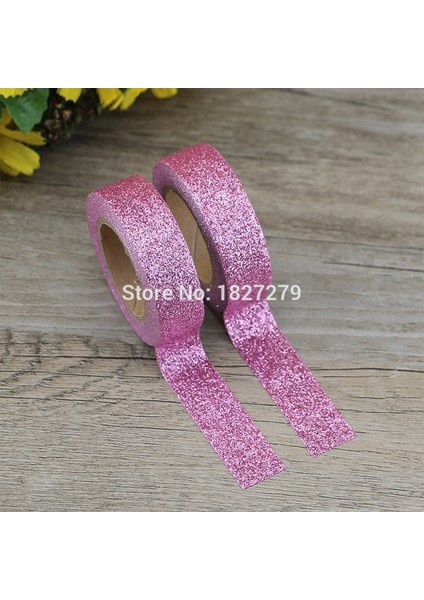 GP20 Stili 1x Toz Washi Bant Glitter Renk Japon Kırtasiye 15MM * 5 Metre Kawaii Kağıt Scrapbooking Okul Araçları Dekoratif Bantlar Maske (Yurt Dışından)