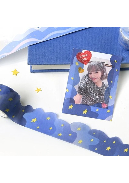 No.3 Tarzı Kore Ins Çiçek Kelebek Washi Bant Yaratıcı Ebru Sızdırmazlık Etiket Kartı Fotoğraf Kırtasiye Dekoratif Bantlar Okul Malzemeleri (Yurt Dışından) fırsatları