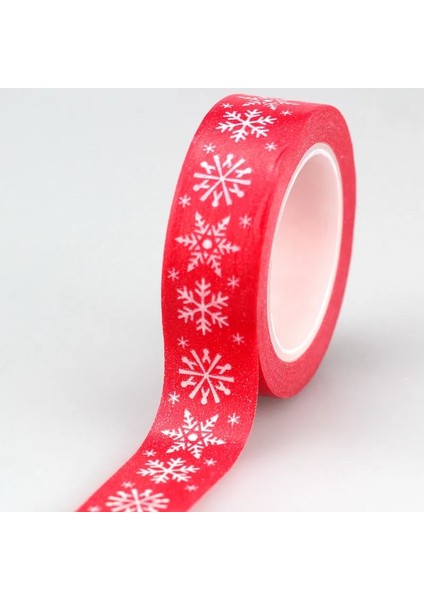 C Stili 8 Tasarımlar Sevimli Kar Geyiği Noel Ağacı Dekoratif Washi Bant Seti Dıy Scrapbooking Maskeleme Bandı Okul Ofis Tedarik (Yurt Dışından)