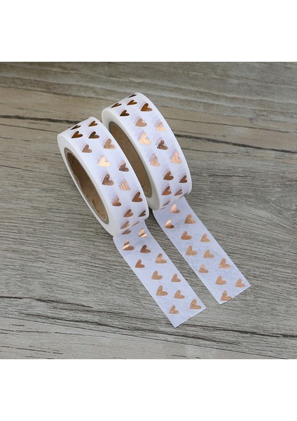 Kırmızı Stil 1 Adet Kalp Folyo Washi Bant Japon Kağıdı 1.5 cm * 10 M Kawaii Scrapbooking Araçları Maskeleme Bandı Noel Fotoğraf Albümü Diy Dekoratif Bantlar (Yurt Dışından) indirimleri