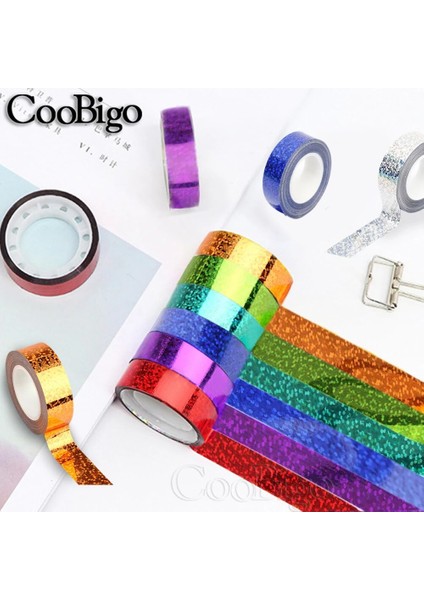 Turuncu Tarzı Glitter Washi Bant Lazer Folyo Etiket Maskeleme Bantları Dekor Için Scrapbooking Fotoğraf Albümü Dıy Kırtasiye Okul Ofis Malzemeleri 5m (Yurt Dışından) fiyatları