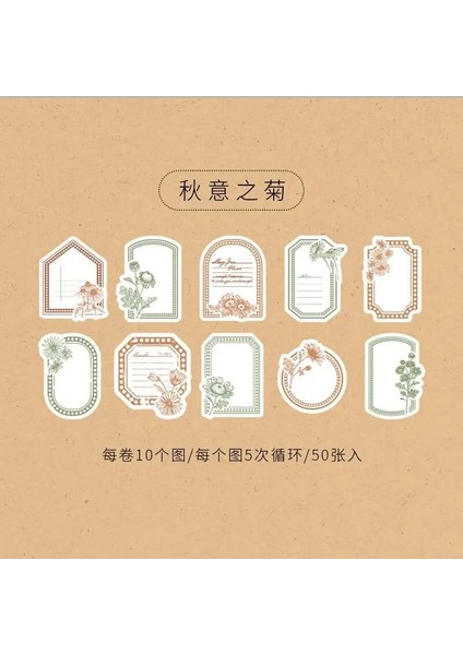 B Tarzı Rulo Washi Maskeleme Bantları Çerçeve Dekoratif Yazılabilir Vintage Bant Scrapbooking Albümü Için Retro Tarzı Yapışkanlı Yazılabilir Bant (Yurt Dışından)
