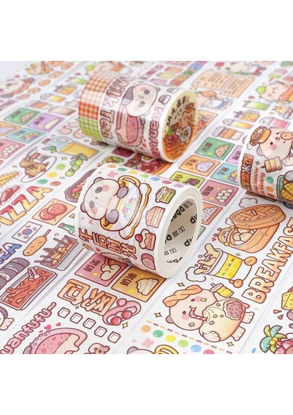 Xiarixanding Tarzı Lot Dekoratif Yapışkan Bantlar Süt Ayı Gıda Scrapbooking Kendi Başına Yap Kağıdı Japon Çıkartmaları 3m (Yurt Dışından) fiyatları