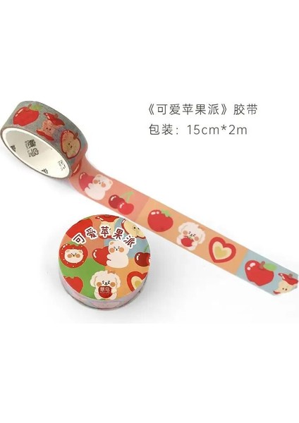 Bifeng Shop C Stili Sevimli Kawaii Gökkuşağı Elmalı Turta Washi Bant Diy El Sanatları Için Dekoratif Yapışkan Bant Güzelleştirmek Dergiler Planlayıcılar Hediye Paketleme (Yurt Dışından)