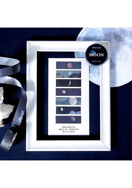 No.6 Tarzı Romantik Atış Serisi Ay Galaxy Washi Bant Yapışkan Bant Dıy Scrapbooking Sticker Etiket Japon Maskeleme Bandı (Yurt Dışından) modelleri