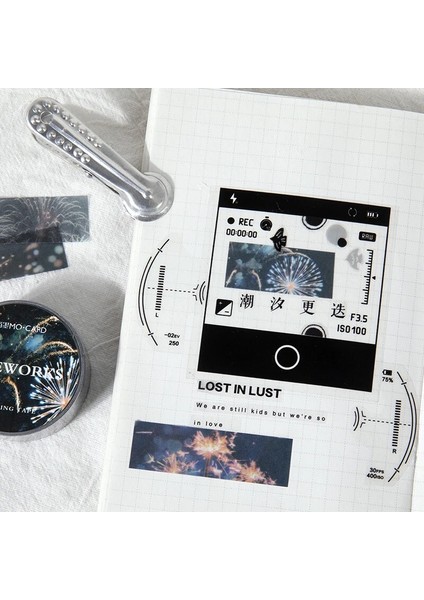 No.6 Tarzı Romantik Atış Serisi Ay Galaxy Washi Bant Yapışkan Bant Dıy Scrapbooking Sticker Etiket Japon Maskeleme Bandı (Yurt Dışından) indirimleri
