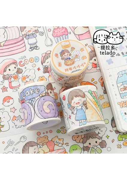 B Tarzı Mınkys Kawaii 4.2 M Karikatür Washi Maskeleme Bandı Scrapbooking Dergisi Dekoratif Yapışkan Bant El Kitabı Malzeme Okul Kırtasiye (Yurt Dışından) fiyatları