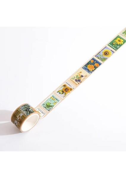 1 Boyutlu Stil 25MM Geniş Posta Pulu Washi Bantlar Scrapbooking Için Dekoratif Çıkartmalar Dıy Sanatlar El Sanatları Albümü Takvimler (Yurt Dışından)