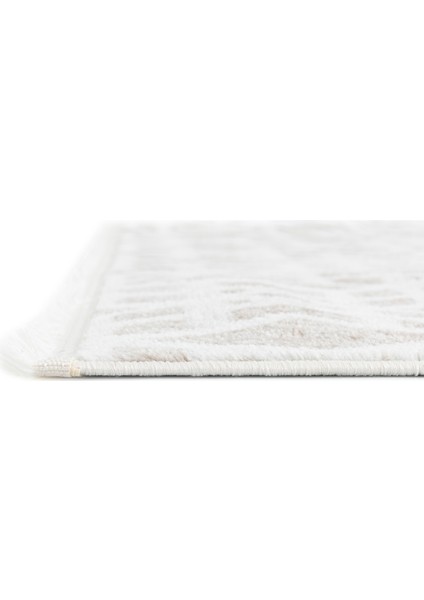 Life Makine Halısı 6010 Bej 80 X150 Saçaklı