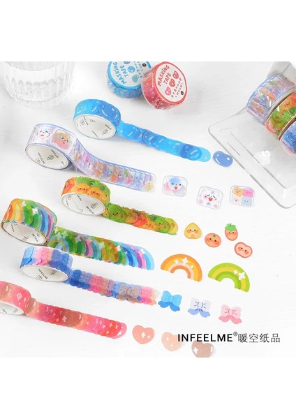 Bir Stil Rulo Dot Washi Bant Gökkuşağı Meyve Yay Renkleri Washi Bant Şeker Nokta Washi Bant Kart Yapımı Için Karalama Defteri Yuvarlak Çıkartmalar (Yurt Dışından) fiyatları