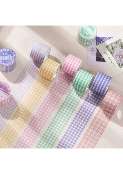 C Stili Ekose Peri Masalı Serisi Maskeleme Washi Bant Kawaii Art Craft Dekoratif Yapışkan Bant Diy Scrapbooking Sticker Etiket Kırtasiye (Yurt Dışından) fiyatları