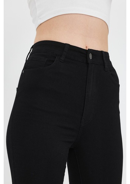 Kadın Holly Party Black Yüksek Bel Skinny Jean Pantolon modelleri