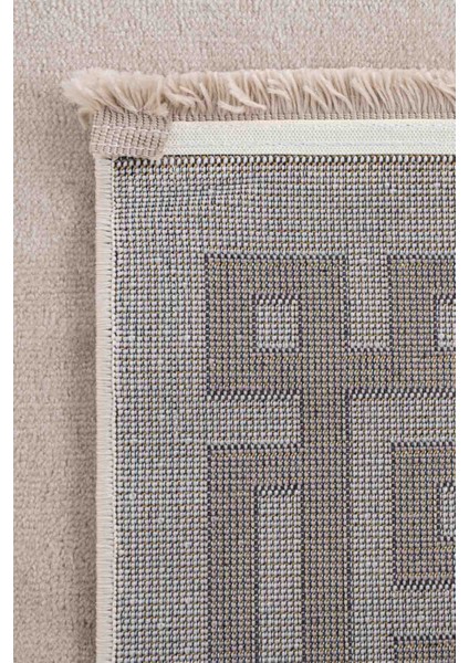Life Makine Halısı 6102 Bej 80 x 300 Saçaklı