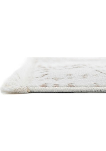 Life Makine Halısı 6030 Bej 100 x 200 Saçaklı