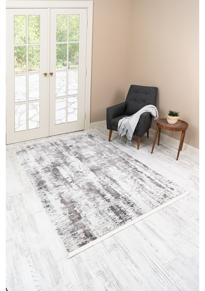 Life Makine Halısı 6031 Gri 100 x 200 Saçaklı