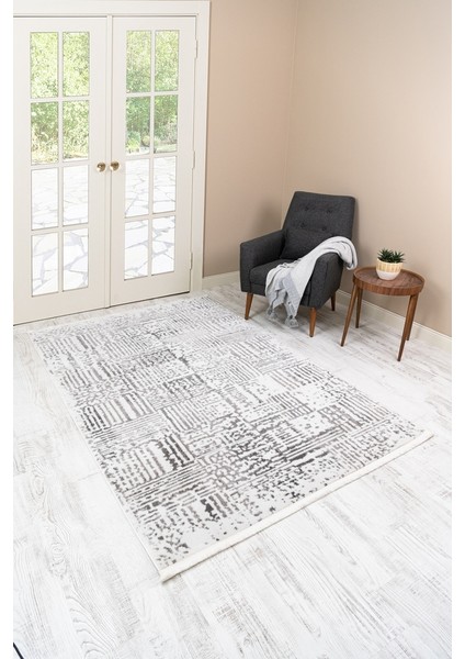 Life Makine Halısı 6061 Gri 100 x 300 Saçaklı