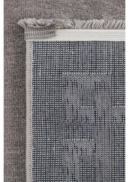 Angora Home Life Makine Halısı 6100 Gri 160 x 230 Saçaklı