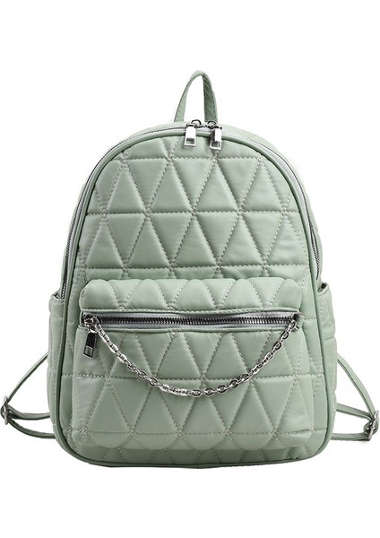 Dokulu Eşkenar Dörtgen Gündelik Sırt Çantası (Yurt Dışından)