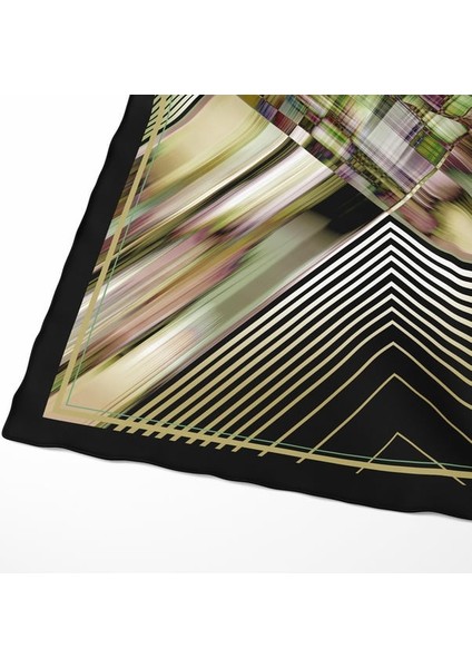 Ipek Twill Elmas Yansımaları Yeşil Kadın Eşarp modelleri