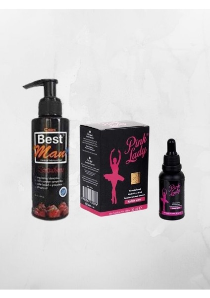 Best Man Lubricant Jel Çilekli 150 Ml + Pink Lady