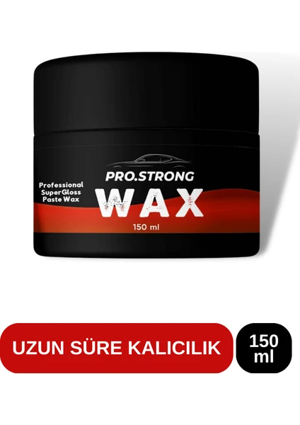 Pro Strong Wax Araba Oto Çizik Giderici, Oto Bakım, Boya Koruma, Su ve Kir Itici, Parlatıcı, Wax, Pasta Cila 150 ml