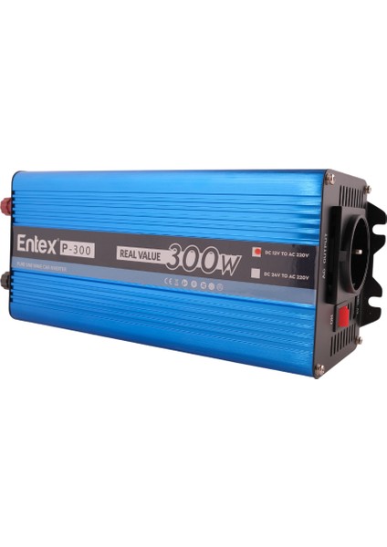 12 V Volt 300 W Watt Tam Saf Sinus Solar Inverter 220 Çevirici Invertör Dönüştürücü