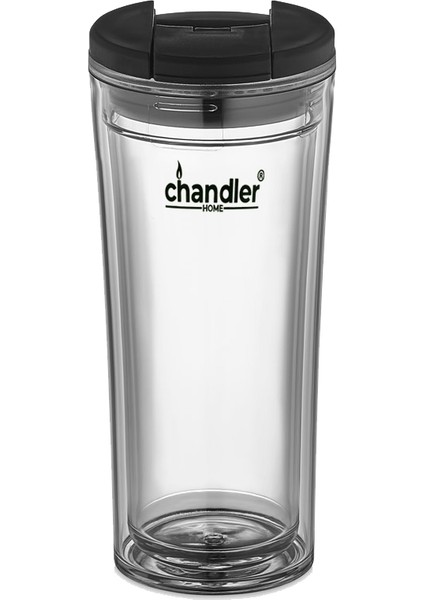 Chandler Home Mug Berrak 350 Ml Çift Cidarlı, Soğuk İçecek Ve Kahve Bardağı (BPA içermez)