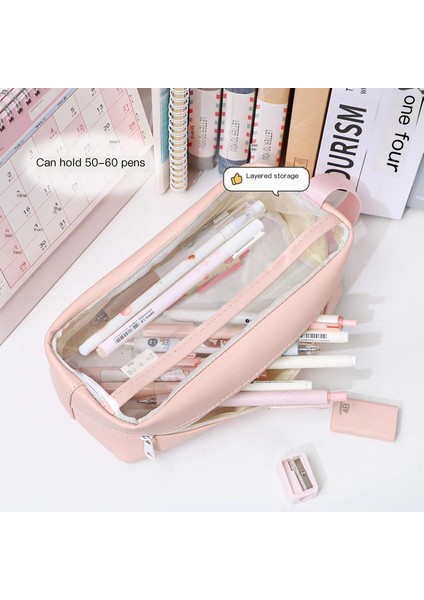 Muayenede Kullanım Için Geniş Kapasiteli Basit, Çift Katmanlı Şeffaf Kalem Kutusu (Yurt Dışından) modelleri