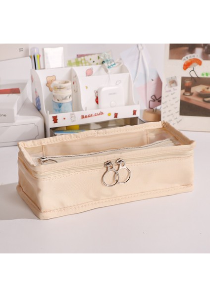 Şeffaf Büyük Kapasiteli Kalem Kutusu Japon Popüler Ortaokul Öğrencisi Kırtasiye Kalem Kutusu Kırtasiye (Yurt Dışından) fiyatları