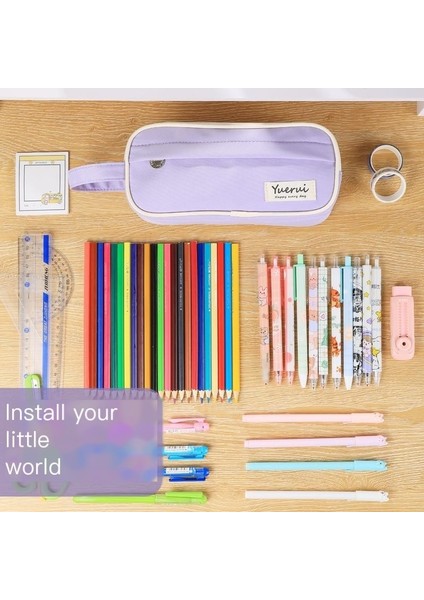 Büyük Kapasiteli Kalem Çantası, Yüksek Görünüm, Çok Fonksiyonlu Kırtasiye Çantası, Basit Taşınabilir Kalem Çantası (Yurt Dışından) modelleri