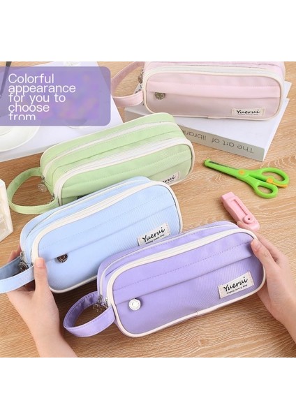 Büyük Kapasiteli Kalem Çantası, Yüksek Görünüm, Çok Fonksiyonlu Kırtasiye Çantası, Basit Taşınabilir Kalem Çantası (Yurt Dışından) fırsatları