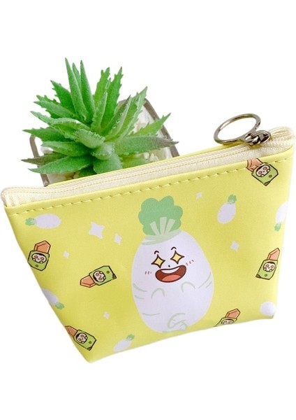 Girly Sevimli Karikatür Taşınabilir Pu Bozuk Para Cüzdanı Basit Mini Çanta Para Çantası Küçük Depolama (Yurt Dışından)