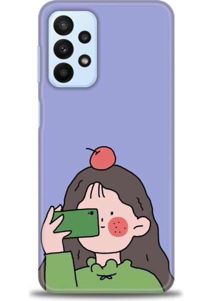 Samsung Galaxy A23 4g Kılıf Hd Baskılı - Yeşil Kız